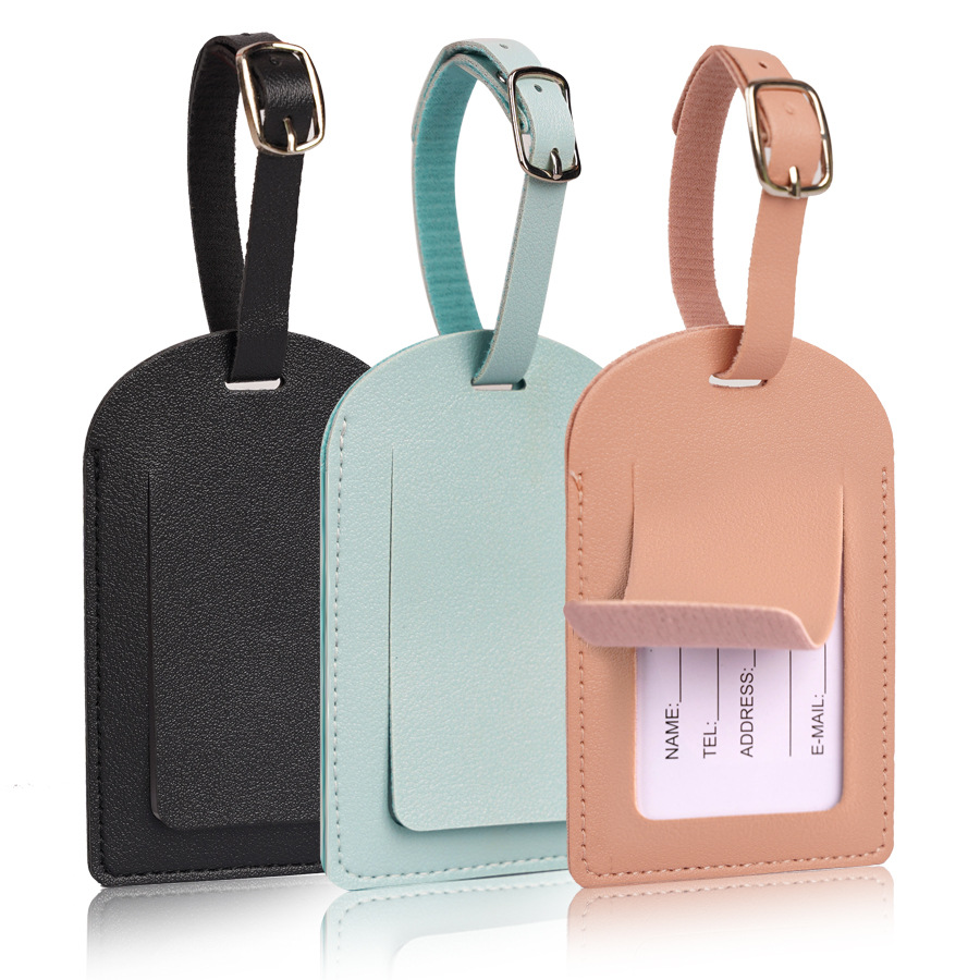 Travel Accessories International - Kadın Erkek Bagaj Etiketleri PU Deri