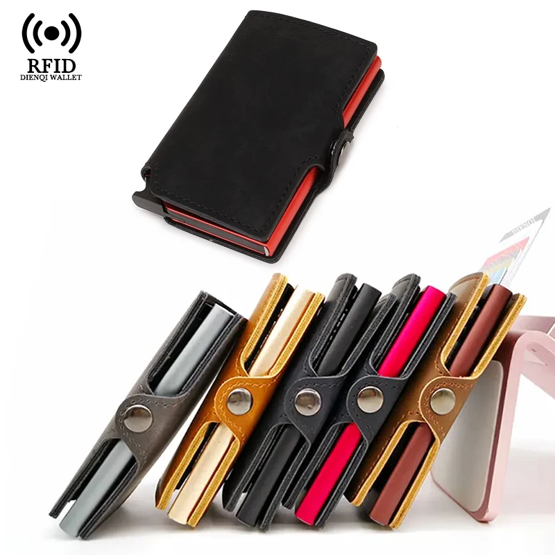 Passport Holder Rfid - İnce Kartlık Erkek Cüzdanı Metal RFID