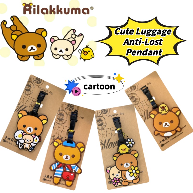 Travel Accessories International - Rilakkuma Yaratıcı Kişiselleştirilmiş Bagaj Etiketi Kayıp