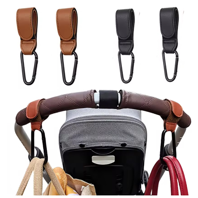 Travel Accessories For 4 Year Old - Bebek Arabası Kanca Moda PU Deri