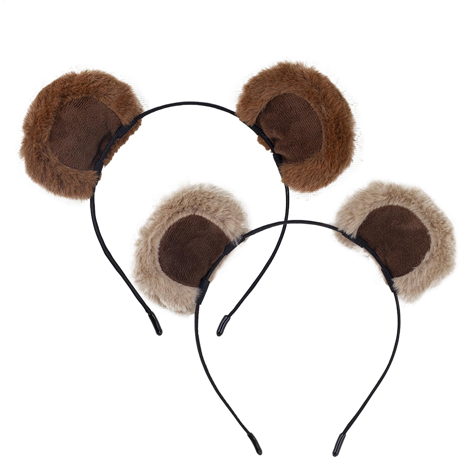Travel Accessories For 4 Year Old - Peluş Ayı Kulak Bantları Yumuşak Sincap