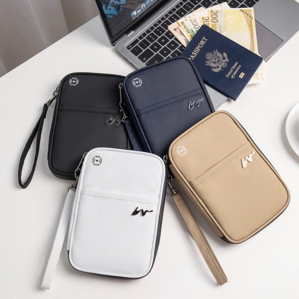 Passport Holder Rfid - Taşınabilir Polyester kart durumda büyük kapasiteli