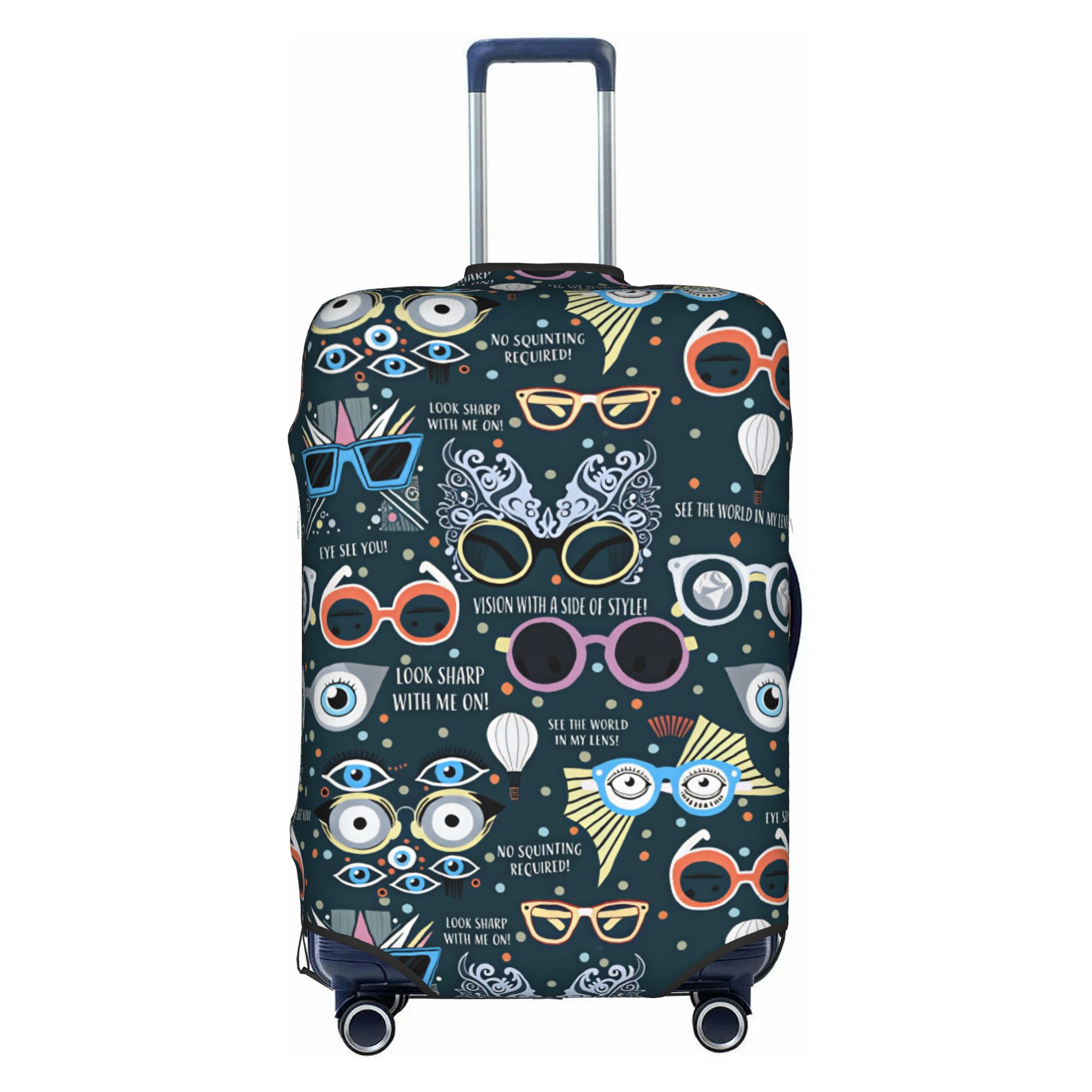 Quirky Travel Accessories - Optometrist Gözlükçü Bagaj Kapağı Moda Tuhaf