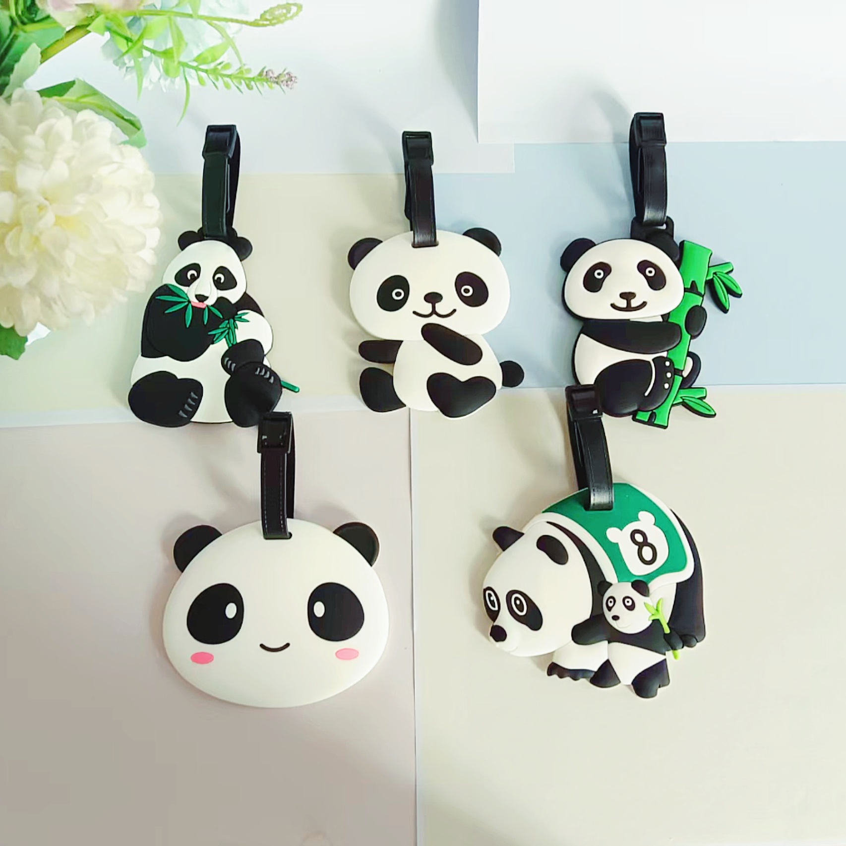 Travel Accessories International - Seyahat Aksesuarları Karikatür PVC Panda Bagaj