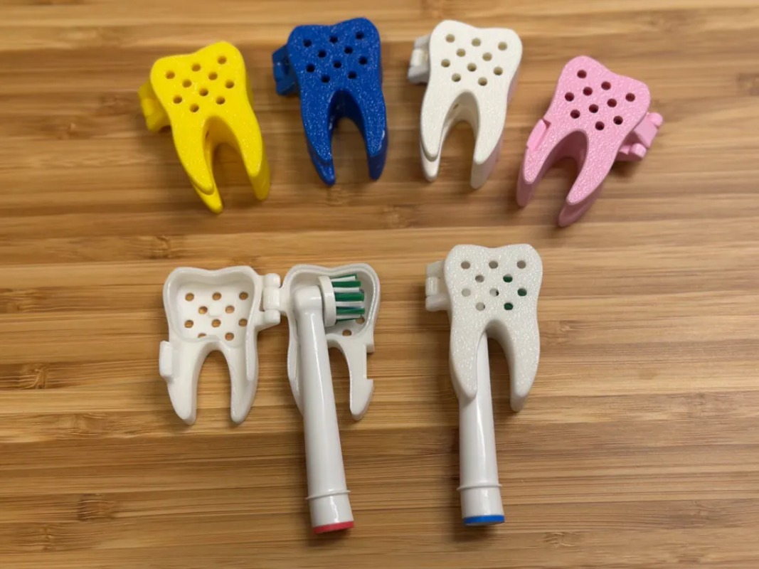 Travel Accessories To 3D Print - 3D Baskılı Sevimli Diş Şekilli Koruyucu