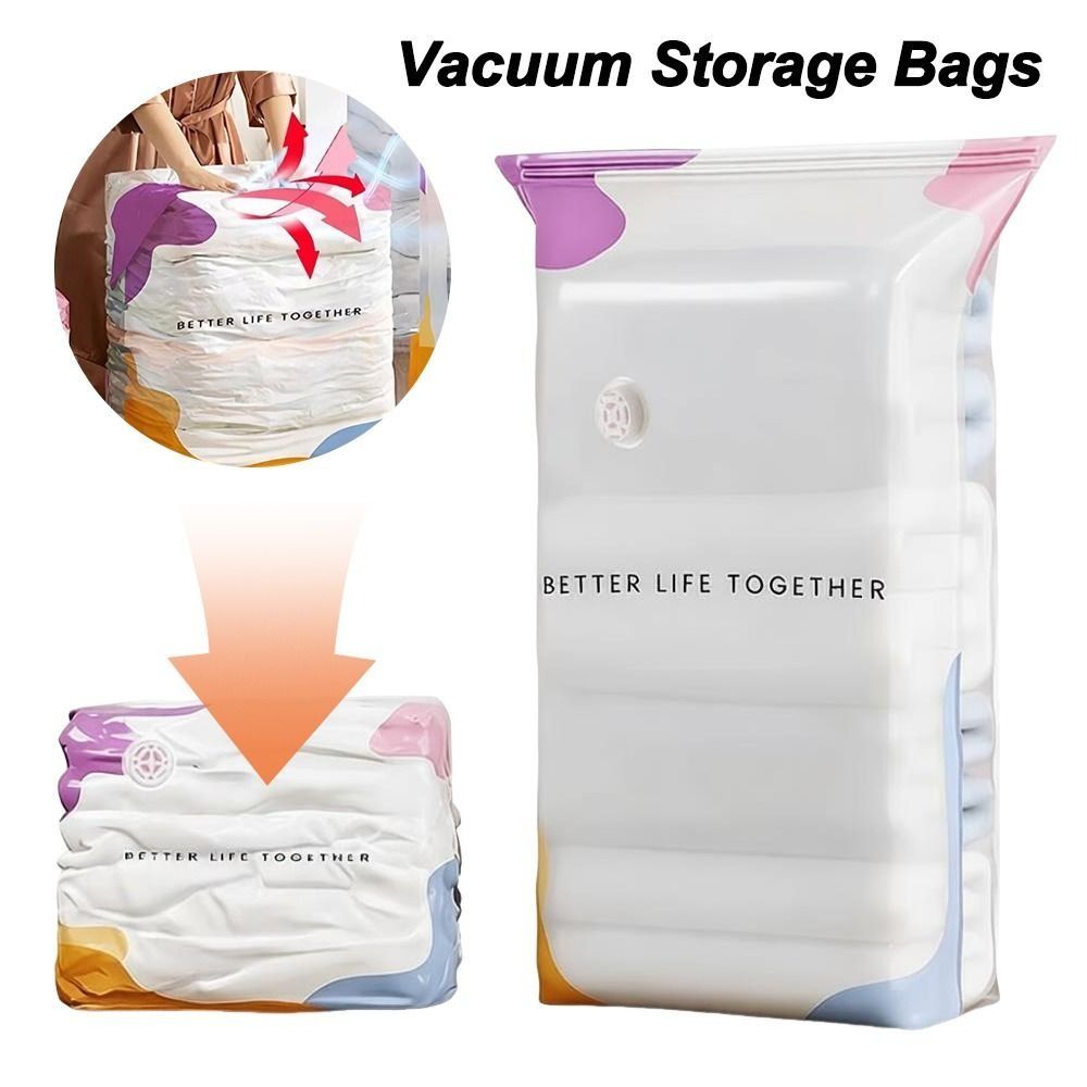 Compression Bag Vacuum - Pompasız Vakumlu Saklama Torbaları Büyük Kapasiteli