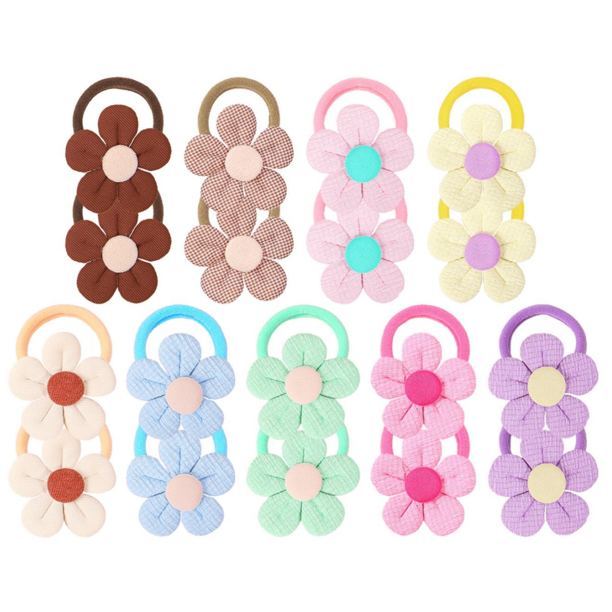 Travel Accessories For Girls - 18 adet ayçiçeği saç bağları çocuk