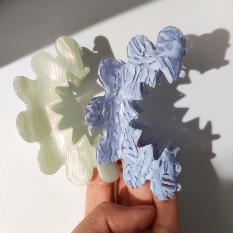 Travel Accessories For Girls - HANGZHI çiçek Hollow geometrik asetat renk