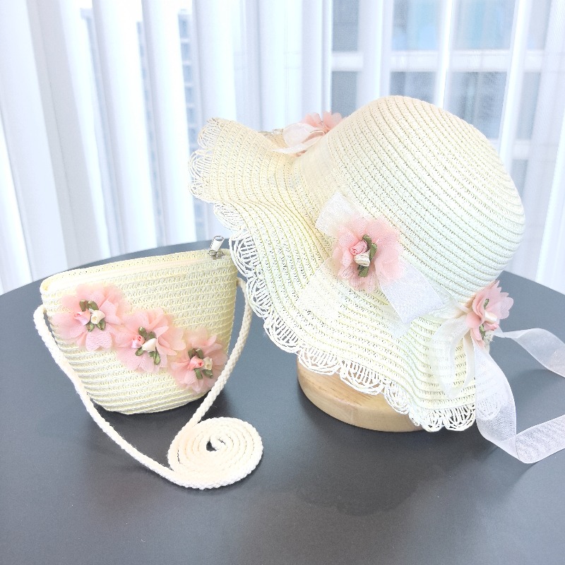 Travel Accessories For 4 Year Old - Kızlar 2 adet Hasır Şapka Düz