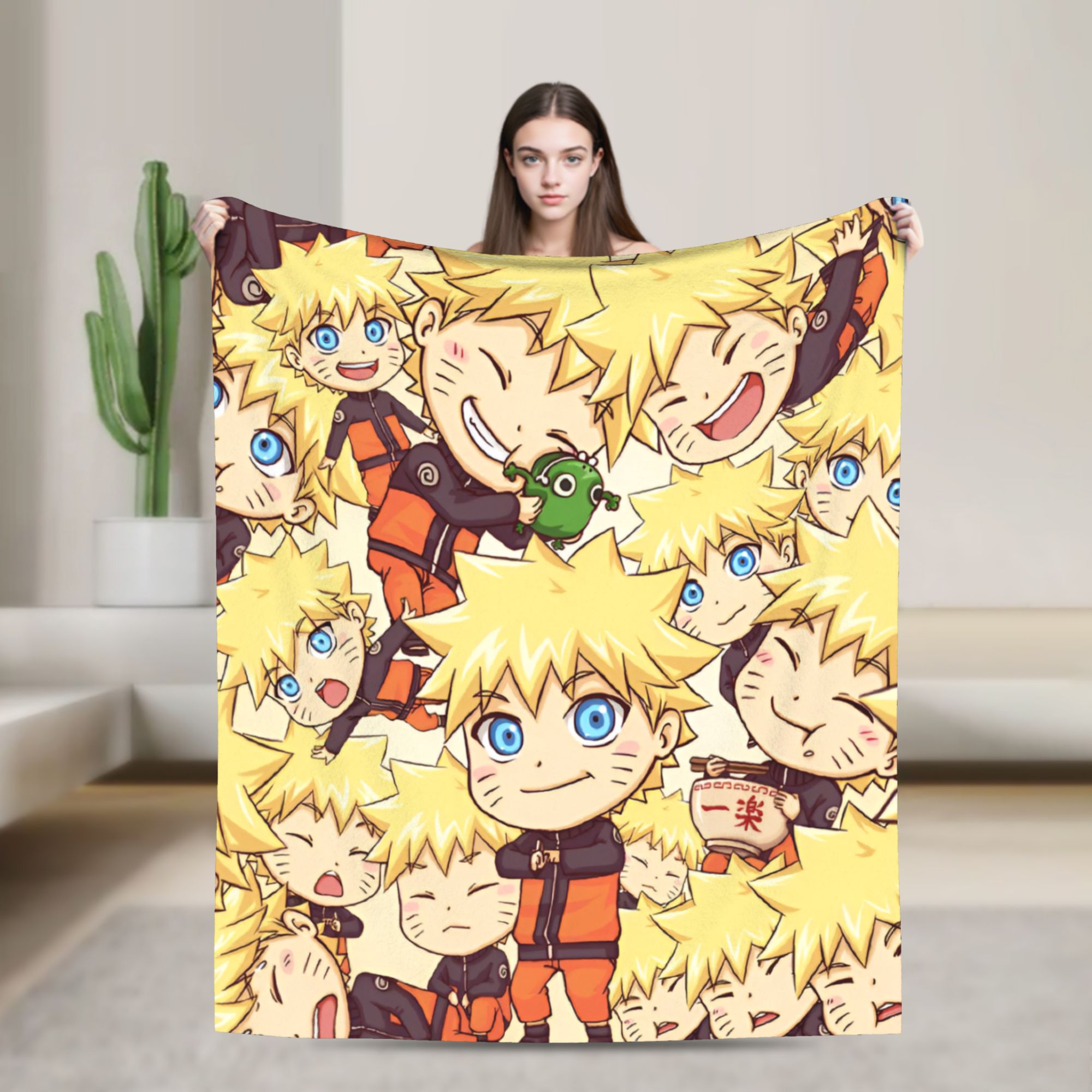 Travel Accessories To 3D Print - Özel N-Narutoes Uzumaki Naruto Battaniyesi, 3D