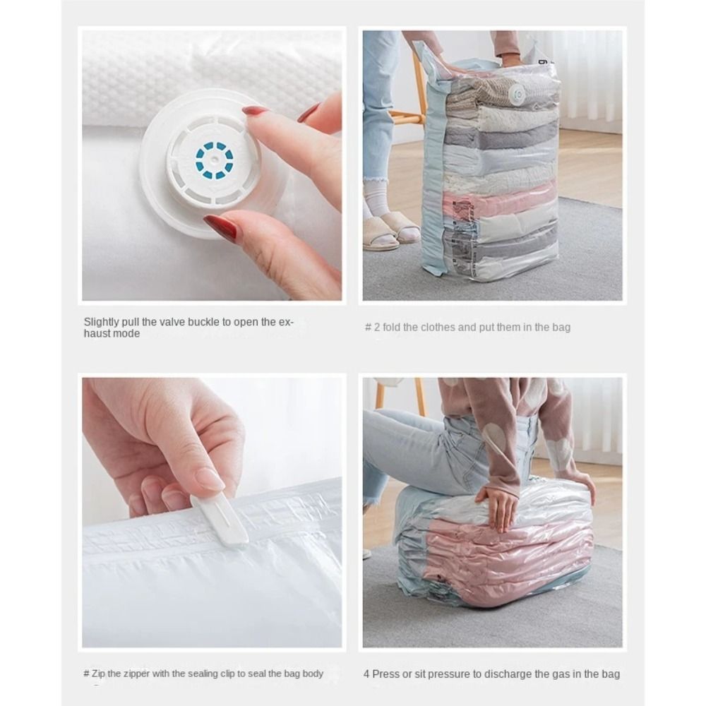 Compression Bag Vacuum - Bas ve Kapat Vakumlu Saklama Torbaları