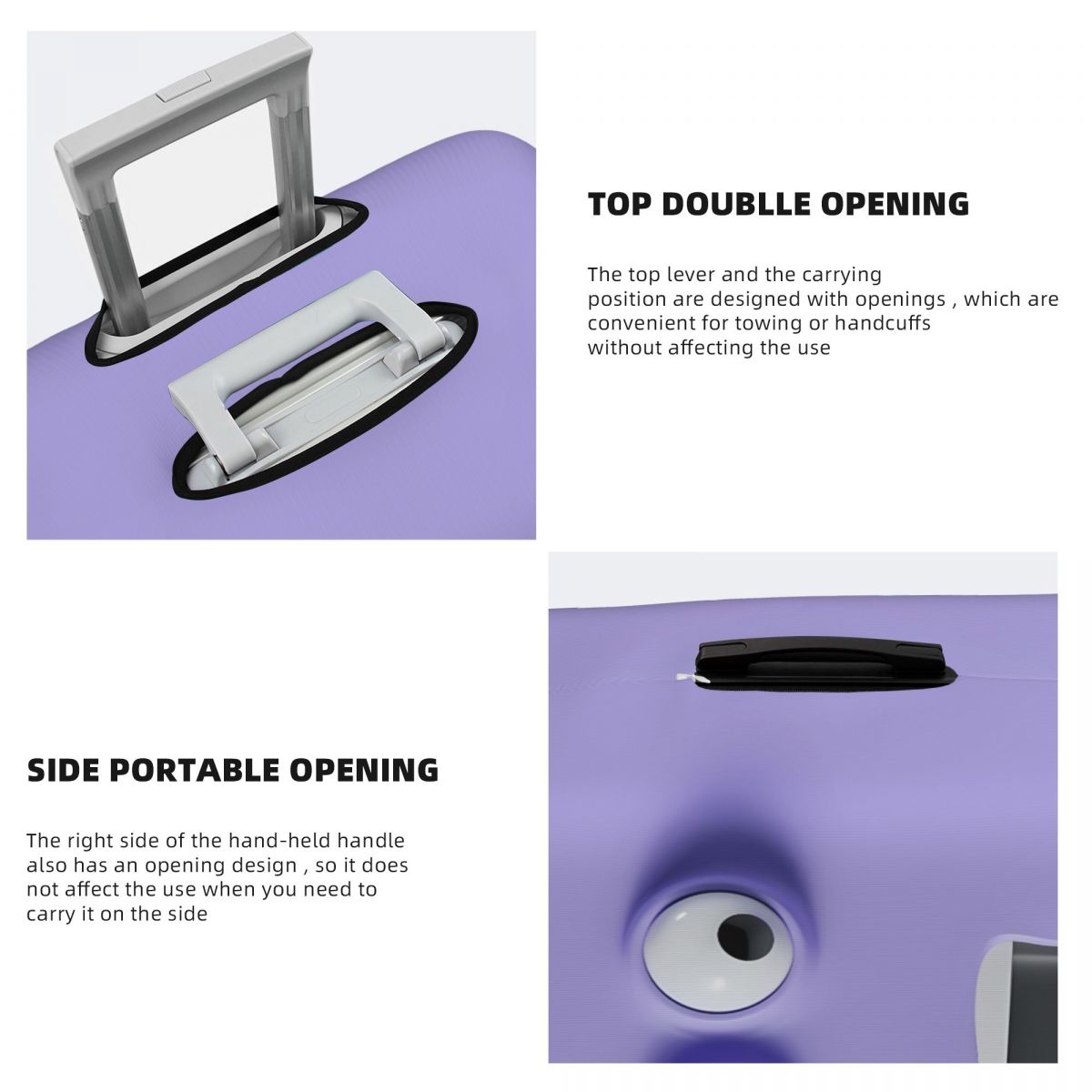 Komik İfade Baskılı Bavul Kapa - Travel Accessories To 3D Print incelemesi ve fiyatı