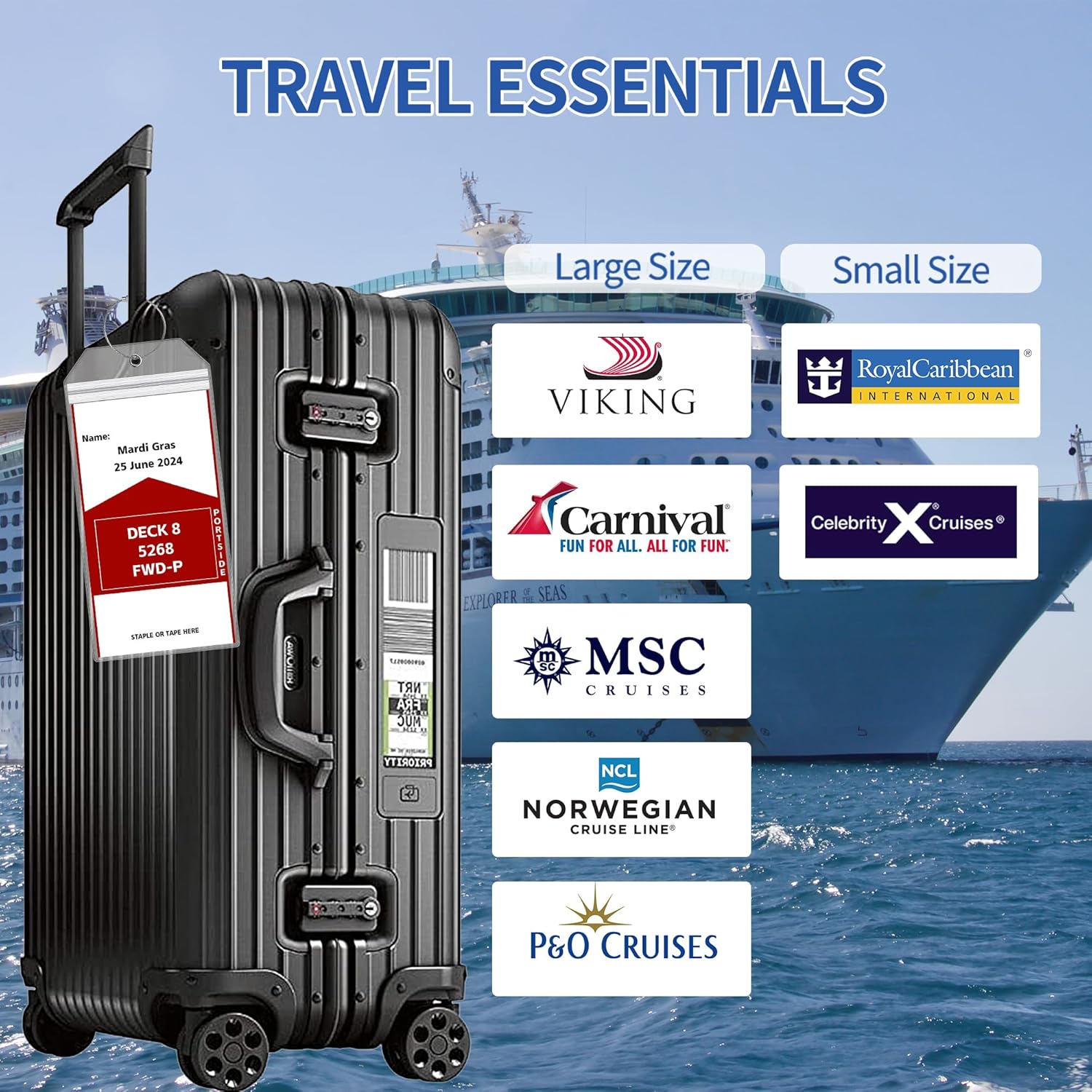 6 Adet 19x9cm PVC Bagaj Etiket - Travel Accessories International incelemesi ve fiyatı