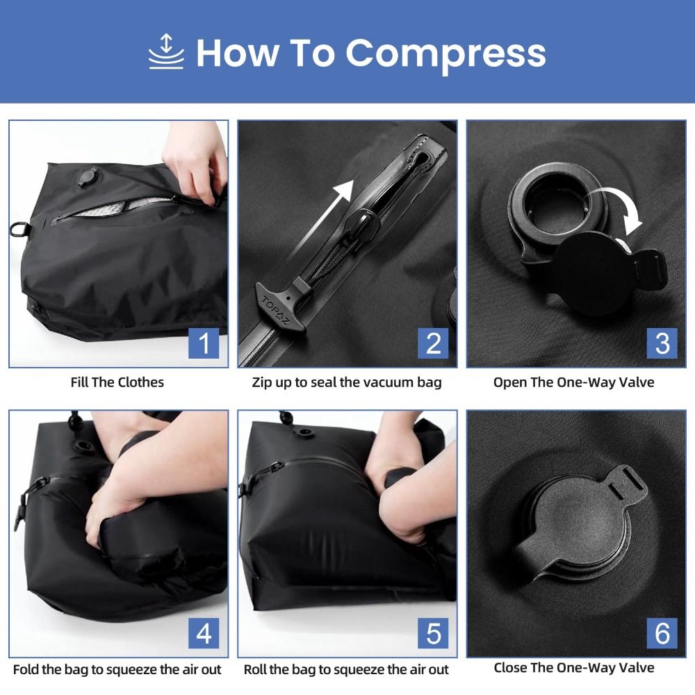 Yeniden Kullanılabilir Seyahat - Compression Bag Vacuum incelemesi ve fiyatı