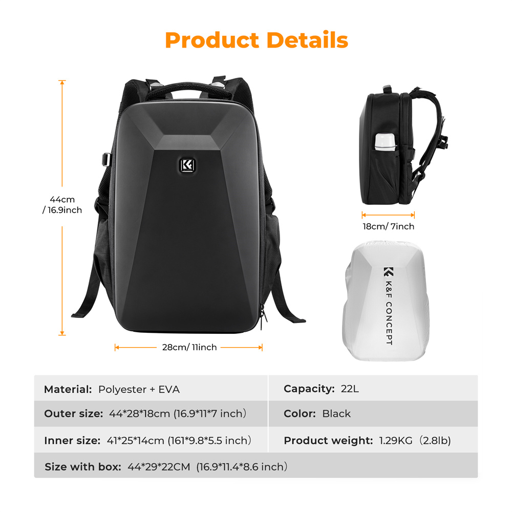 K&F CONCEPT Geniş Kapasiteli K - Camera Bag Travel incelemesi ve fiyatı