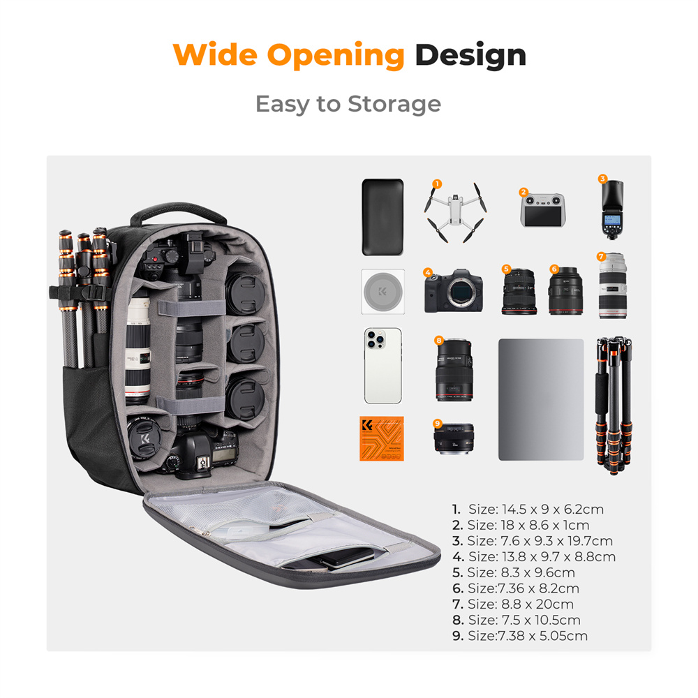 K&F CONCEPT Geniş Kapasiteli K - Camera Bag Travel incelemesi ve fiyatı