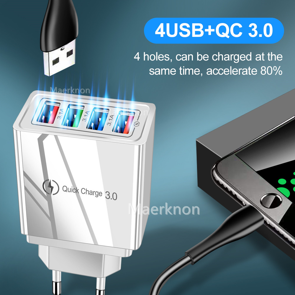 4 USB Hızlı Şarj Başlığı AB/AB - Travel Accessories Iphone incelemesi ve fiyatı
