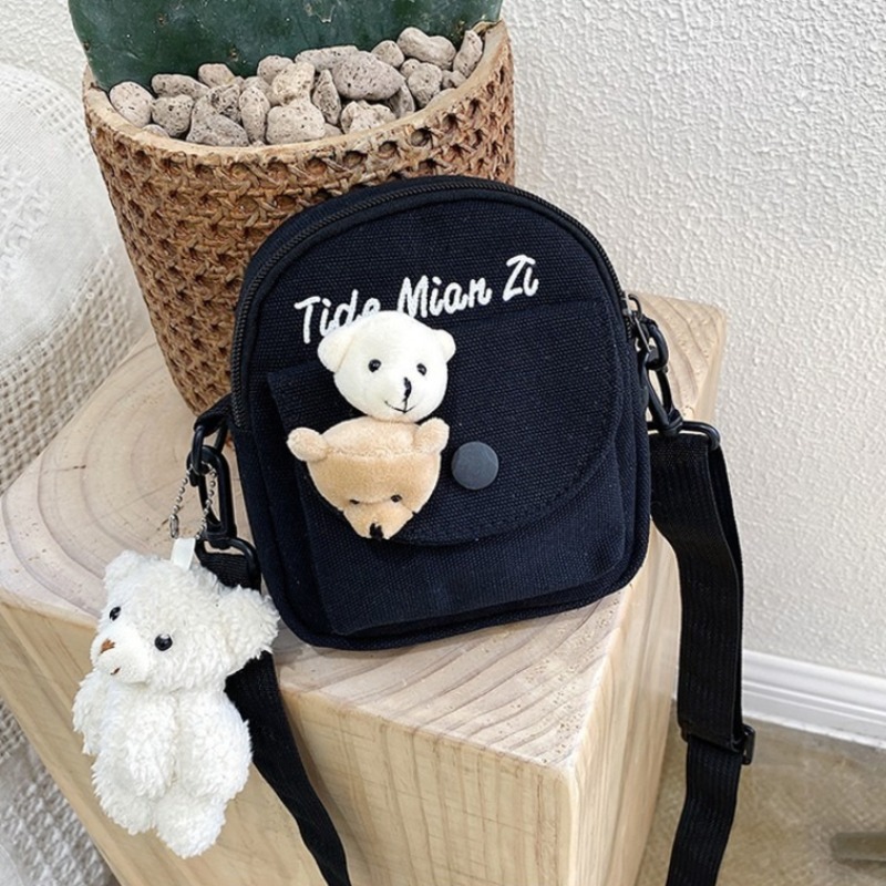 Sevimli Ayı Kanvas Mini Crossb - Travel Accessories For Girls incelemesi ve fiyatı