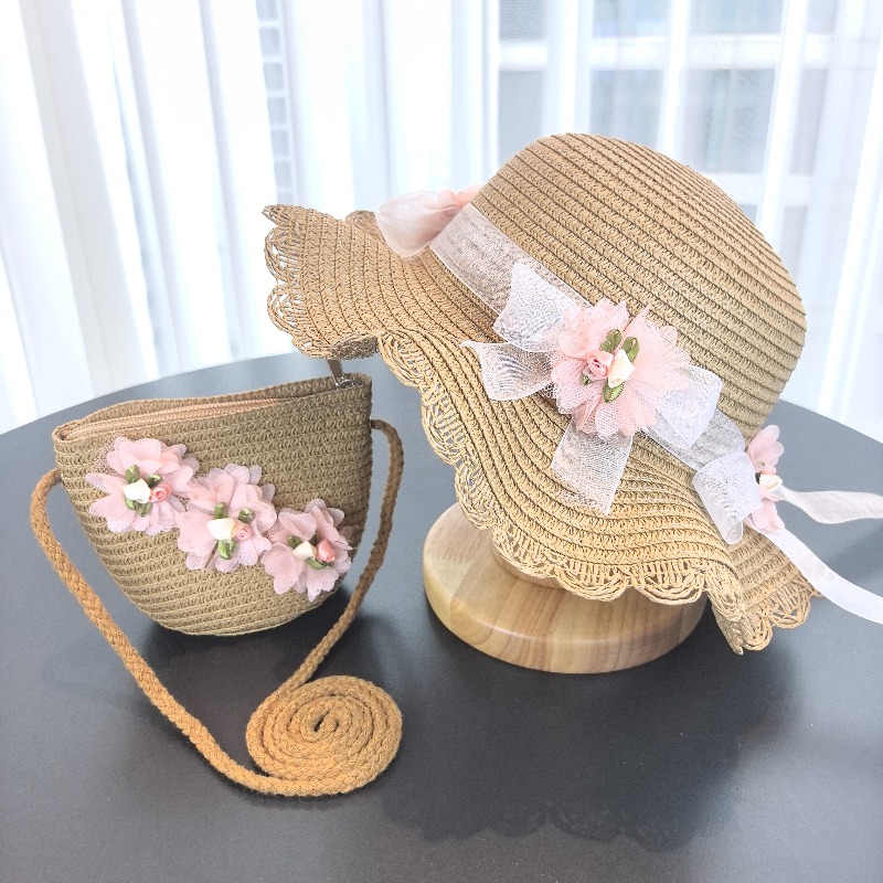 Kızlar 2 adet Hasır Şapka Düz  - Travel Accessories For 4 Year Old incelemesi ve fiyatı